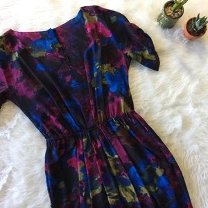 Babaton Colorful 100% Silk Dress